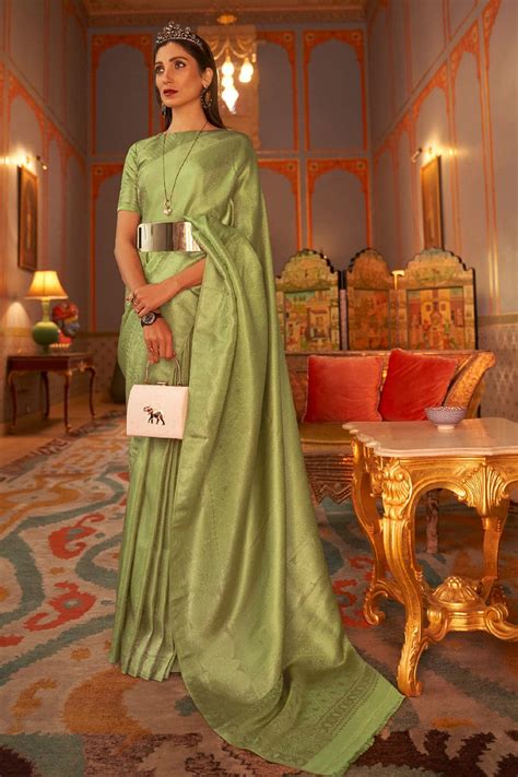 Explore Green Sarees Collection Online at Karagiri