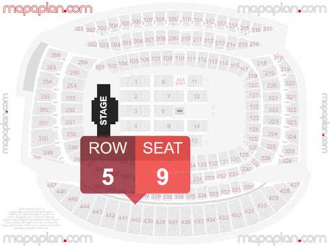 Soldier Field Seating Chart Taylor Swift/t Mobile Arena Seating Map