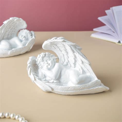 Sleeping Angel Statue Online - Premium Decor Object | Nestasia
