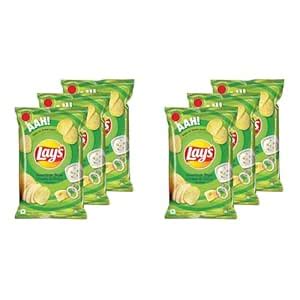 Lay's Potato Chips - American Style Cream & Onion Flavour, 90Gm/100Gm ...
