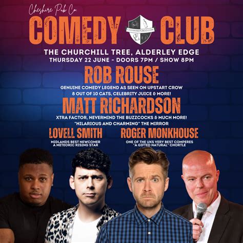 Cheshire Pub Comedy Club @ Churchill Tree, The Churchill Tree, Alderley ...