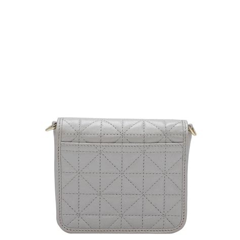 Quilting Leather Ladies Sling Wallet - Pearl – Da Milano