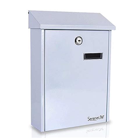 Buy Modern Wall Locking Mailbox - Indoor Outdoor Universal Vertical ed ...