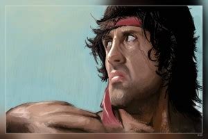 Rambo Sylvester Stallone Artwork Matte Finish Poster P-15170 Paper ...