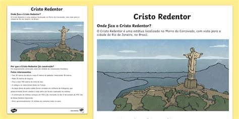 Ficha de Dados sobre o Cristo Redentor