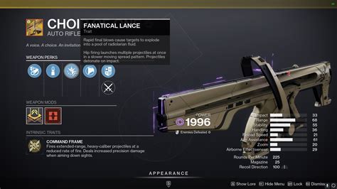 Destiny 2 Choir of One: God Rolls, Catalyst & How to get it