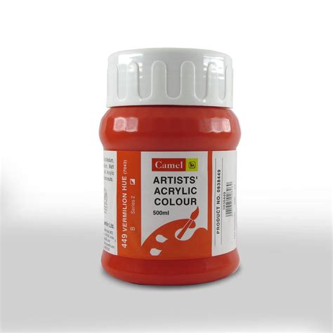 Camlin Kokuyo Artist Acrylic Colour 500 ml Series 2 Vermillion Hue ...