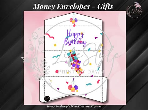 Buy Happy Birthday Money Envelope Printable Birthday Card Greeting Card ...