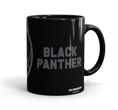 Macmerise Black Panther Kawaii Coffee Mugs Black Multicolour 12Y+