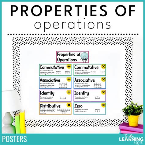 Properties of Operations Posters - Worksheets Library