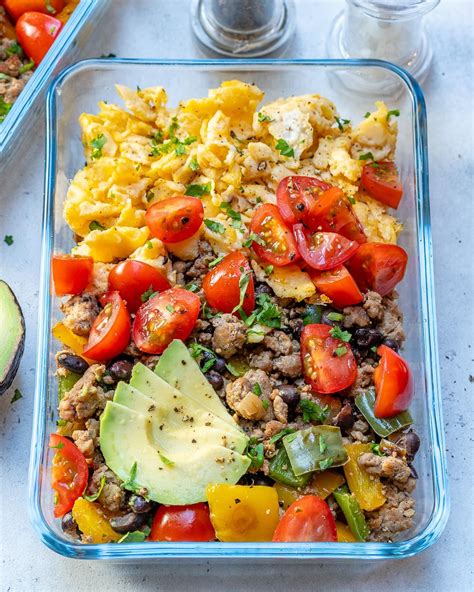 Breakfast scramble clean eating meal prep bowls – Artofit