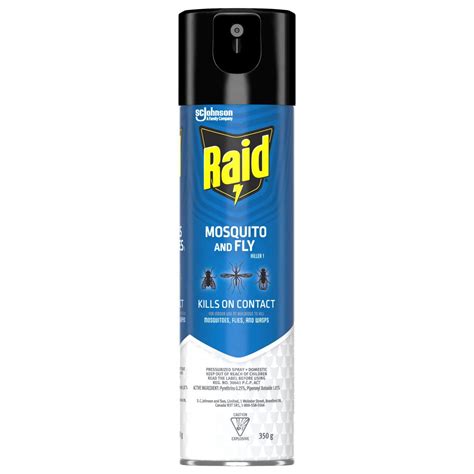 Raid Mosquito and Fly Insect Killer Spray, 350g | Walmart Canada