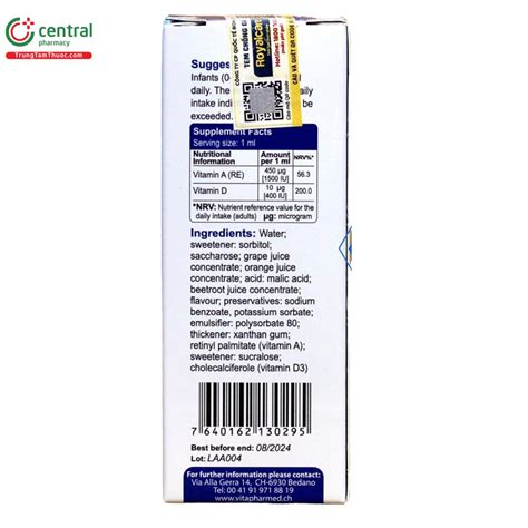 Thuốc VivaKids Vitamin A+D Drops - Hỗ trợ mắt và xương răng chắc khỏe