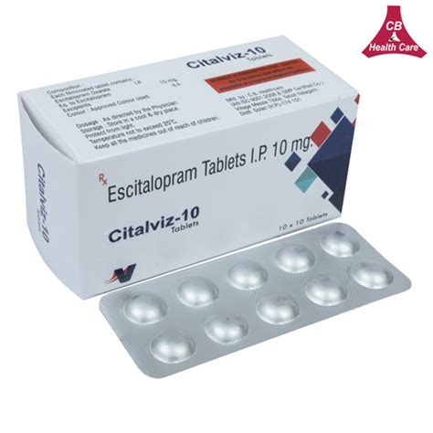 Escitalopram Tablets I.P. 10mg C.B. Healthcare