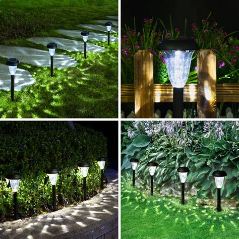Snapklik.com : 12 Pack Solar Lights Outdoor Waterproof, Cool White ...