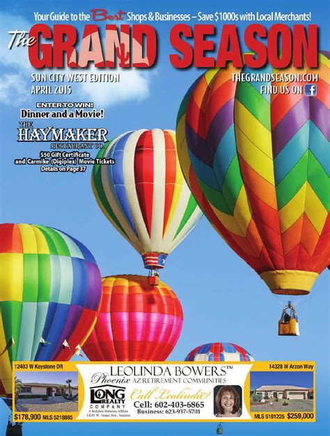 Sun City West Area Edition April 2015 by The Grand Season - Issuu