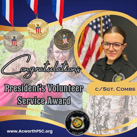 President’s Volunteer Service Award Recipients – Acworth Public Safety ...