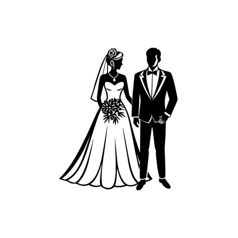 Black wedding clipart | Beachweddingtips.com