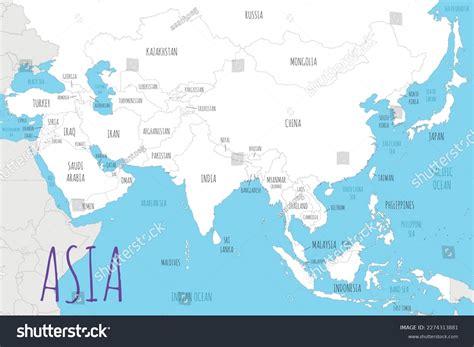 Asia Countries On Map 的图像结果