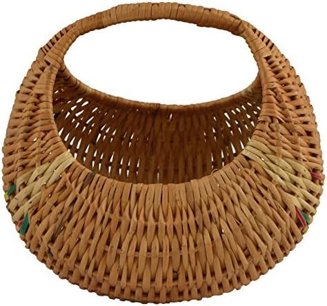 Devan Handicrafts Bamboo Storage Basket (Brown, 25.4 cm x 25.4 cm x 20. ...