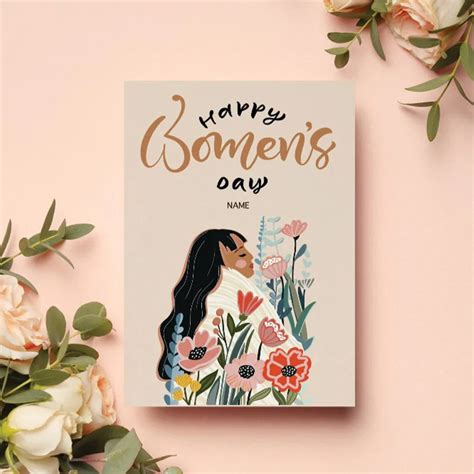 Buy Wonderful Women's Day Personalised Greeting Card