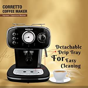 Havells Corretto Coffee Maker Espresso/Cappuccino Machine