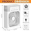 Portable Ice Fan Air Cooler With water For Frost Cube Fan, 3 In 1 Mist ...