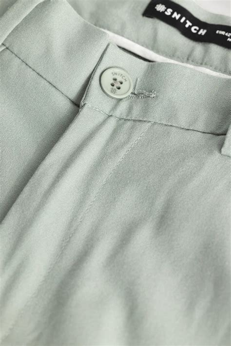 Buy Men's Giorgio Mint Green Slim Fit Trousers Online | Snitch – SNITCH