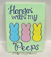 Image result for Easter Bunny Canvas Painting