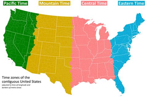 Texas Time Zone Map - Guide of the World