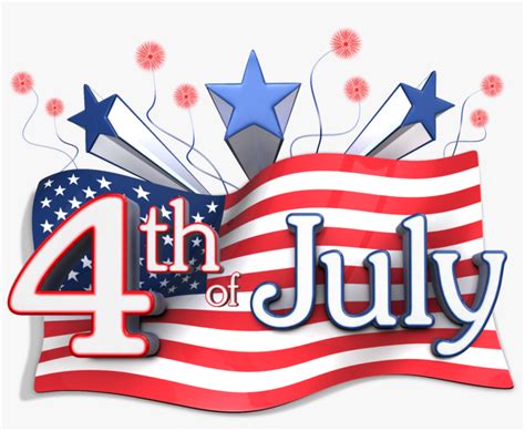 Happy Fourth Of July Png Clipart Transparent - Happy 4th Of July Png ...