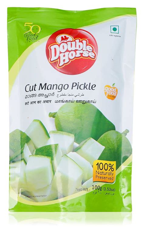 Double Horse Cut Mango Pickle, 100 g : Amazon.in: Grocery & Gourmet Foods