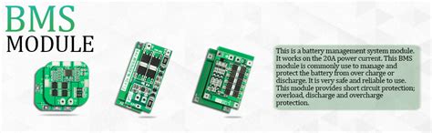 Electronic Spices BMS 18650 Lithium Battery Protection Board (3S, 20A ...