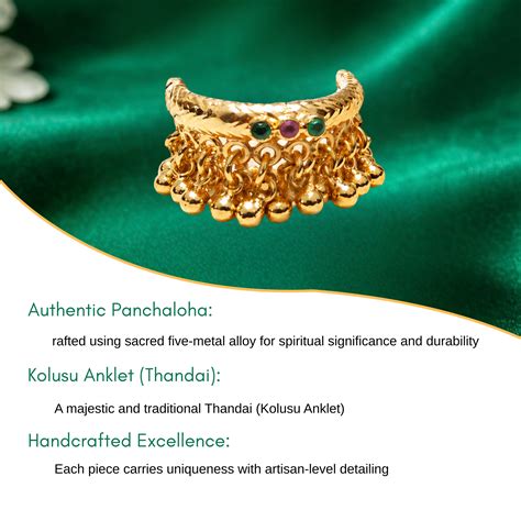 Miniature Sacred Anklet (Kolusu) – VS Thirumaal Arts
