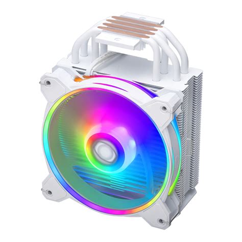 Cooler Master AIR Cooler 212 HALO White 124x73x154mm Addressable RGB 4 ...