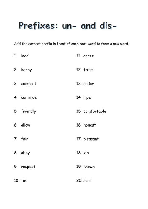 Adding the Prefix un- (Year 1) | CGP Plus - Worksheets Library