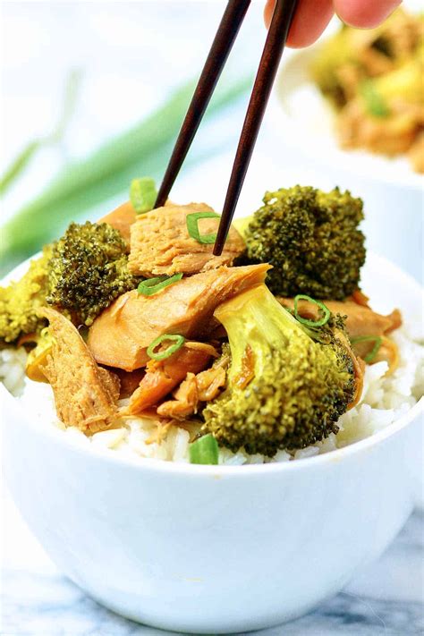 Crockpot Chicken and Broccoli Recipe - Healthy Chinese Chicken
