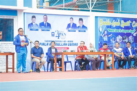 PJ Wali Kota Buka Turnamen Tennis Bergengsi Piala Aminullah Usman Ketua ...