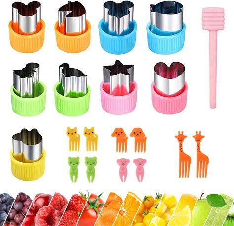 Amazon.com: Vegetable Cutter Shapes Set - Press-type Mini Cookie ...