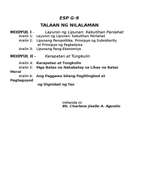 Image result for ESP 9 Module 1st Quarter Pivot