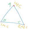 three charge 1uC, 1uC and 2uC are kept at the vertices A , B and C of ...