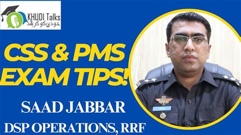 CSS & PMS Exam Tips | Saad Jabbar | PCS | CSS | Khudi Talks - YouTube