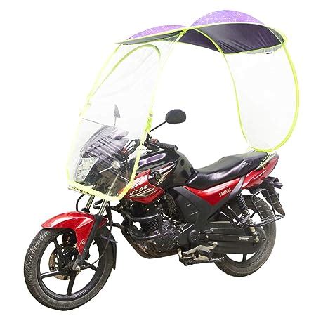 MUREN Two Wheeler Waterproof Rainy Bike Shield cover Canopy (Purple ...
