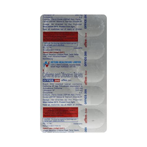 Office 200 mg/200 mg Tablet buy now @ ₹103.7 Tablet | Online Rengas ...