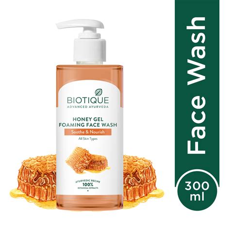 Honey Gel Nourish Foaming Face Wash for Hydrating- Biotique
