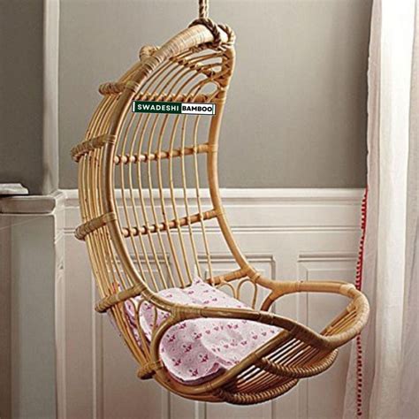 Bamboo Cane Swing jhula | Single Seater Cane Wood Swing Chair | Jhula ...