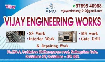 Vijay Engineering Work - Stainless Steel Fabricator - Cuddalore | Vkno ...