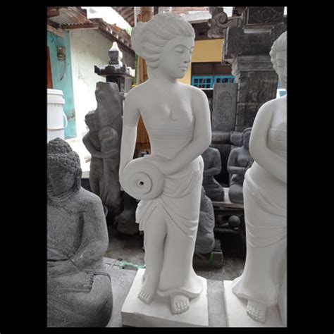 Jual patung batu pancuran kendi wanita batu alam - Kab. Magelang ...