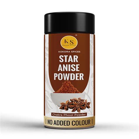 Kokora Spices Star Anise (Chakra Phool) Powder 100g