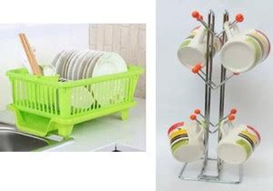 Homedmart Containers Kitchen Rack Plastic, Steel Present a combo pack ...